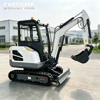 Nouvelle mini-excavatrice sur chenilles de 1 à 2,5 tonnes, forte force de creusement, excavatrice hydraulique pour travaux de construction à petite échelle