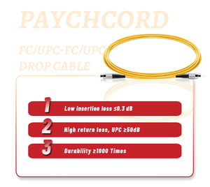 APT <span class=keywords><strong>Prix</strong></span> usine Cordon <span class=keywords><strong>de</strong></span> brassage à <span class=keywords><strong>fibre</strong></span> optique Simplex Connecteur FC Compatibilité 3G/4G/WiFi FTTH SX SM LOW IL 0.9-3.0 FC/UPC-FC/UPC - Product Image 4