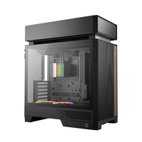 Boîtier en acier Deepcool Cl6600 Mid Tower noir, prend en charge les cartes graphiques de 388 mm, carte mère MicroATX refroidie par air de 175 mm, interface Type-C