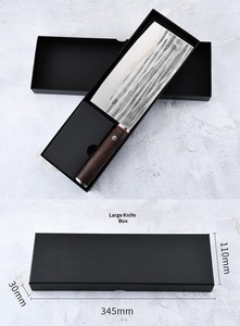 Boîte d'expédition en carton noir prête à l'emploi avec couvercle et base, pour l'emballage de couteaux de <span class=keywords><strong>cuisine</strong></span> et de fruits, avec plateau d'insertion - Vente en gros - Product Image 2
