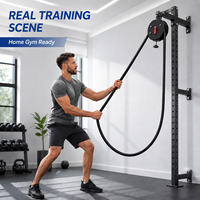 Machine d'escalade professionnelle sans fin pour l'entraînement de force et le renforcement musculaire, avec cordes de 4,0 m de long, pour l'escalade en intérieur