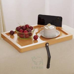 Table d'appoint pliable en bois moderne, écologique et durable, à un seul niveau, multifonctionnelle, pour canapé, salon ou table basse - Product Image 3