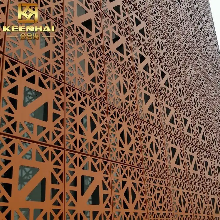 Высокое качество на заказ декоративные фасады панели лазерная резка алюминиевая облицовка листового металла фасадные панели строительные занавески стены