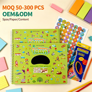 Adesivi personalizzati da 46 pezzi a tema gatti punk, di piccole dimensioni, decorativi fai da te per laptop e agenda, ordine all'ingrosso - Product Image 1