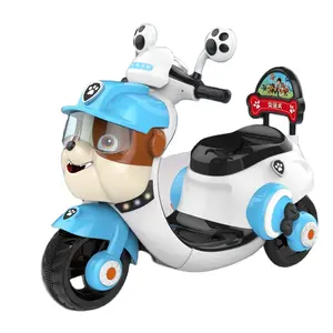 6V Ride on Car Toys Electric Motorcycle Battery Powered 3 Wheels Bike with LED Light Music Pedal for Toddler kids