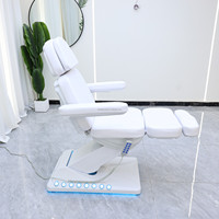 Lit de tatouage moderne et luxueux, meubles de salon avec contrôle au pied des cils, lit de beauté avec moteur 3/4, lit de massage facial électrique