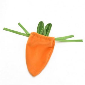 Hua Shanqi Cute Carrot <b>Gift</b> Drawstring Pouch with Digital Printing Party Velvet Packaging <b>Bag</b> <b>Easter</b> <b>Gift</b> for Kids - Product Image 1