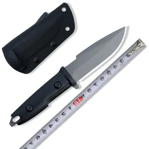 자기 방어를위한 인기있는 간단한 휴대용 블랙 코팅 다기능 수정 블레이드 전술 사냥 칼