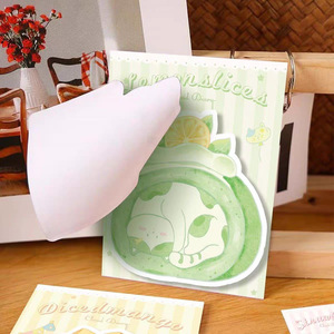 Dessert Cat Die-cut Large Size Sticky <b>Notes</b> Ins Creative Cute Adhesive Memo Pads For Message And <b>Note</b> Taking - Product Image 2