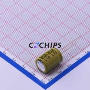 Condensateur électrolytique en aluminium à montage traversant LKML1602A201MF, composant à montage traversant THT, D12.5xL16mm 200uF 20% 100V 5mm - Product Image 2