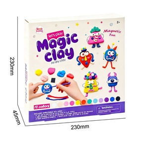 Arcilla Seca al Aire Perfecta, Kit de Manualidades de 12 Colores para Niños, Juego Sensorial Navideño y Creatividad, Juguetes Educativos para Niños - Product Image 2