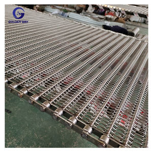 Sabuk konveyor Spiral rantai baja tahan karat/1m 1.2m sabuk jaring konveyor kawat tenun keseimbangan logam lebar - Product Image 6