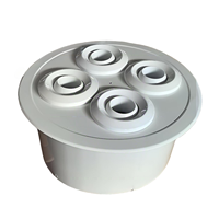 Échangeur de système d'air Frsesh Sorties d'air à jet de forme personnalisable Buse à jet à bille épaissie en aluminium avec panneau ou armoire