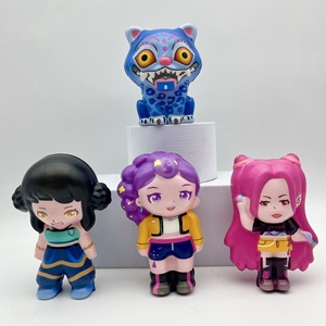 Juguete de descompresión de rebote lento con sonido, hecho a mano, modelo de PU, figuras decorativas de grupo Kpop Witch Hunting, caja sorpresa, éxito transfronterizo - Product Image 2