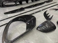 TAKD Style fibre de carbone sèche lèvre avant diffuseur arrière jupe latérale miroir canards évent pour Mercedes Benz W118 CLA45 AMG 2020-2023