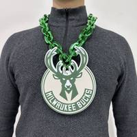 Collier pour fan de football universitaire personnalisé en ABS/EVA 3D, durable, léger, flexible, portable, cadeau sportif pour les fêtes et les jours de match