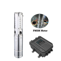 Pompes solaires immergées Shanglian 24V en acier inoxydable, sans balais, 1 CV, haute pression, pour l'agriculture et l'industrie, pompes à eau pour puits profonds