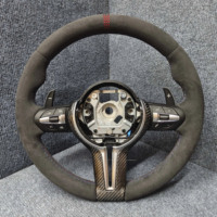 Volante de Alcántara M Performance Compatible con BMW F30 F10 F32 F10 F20 F07 F01 E46 E60 E90 M3 M4 M5