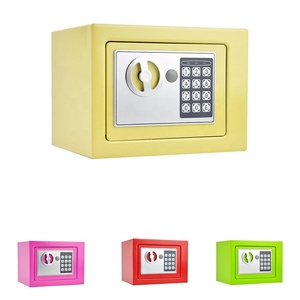 <b>Mini</b> Safe <b>Box</b> Electronic Digital Lock Yellow Cube Shape for Home Office Jewelry Cash <b>Storage</b> - Product Image 4