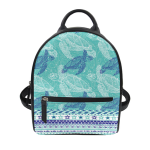 Sac à dos en cuir pour femmes, haute demande, Design de <span class=keywords><strong>tatouage</strong></span> polynésien, imprimé <span class=keywords><strong>3D</strong></span>, sac à dos personnalisé, filles, femmes, mode, Mini sac à dos à fermeture éclair - Product Image 2