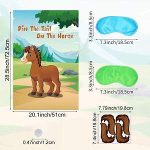 Juego <span class=keywords><strong>de</strong></span> Póster <span class=keywords><strong>para</strong></span> Fiesta <span class=keywords><strong>de</strong></span> <span class=keywords><strong>Cumpleaños</strong></span> Infantil: Juego <span class=keywords><strong>de</strong></span> Atar la Cola al Caballo y Decoración <span class=keywords><strong>para</strong></span> Fiesta <span class=keywords><strong>de</strong></span> <span class=keywords><strong>Cumpleaños</strong></span> Infantil - Product Image 4