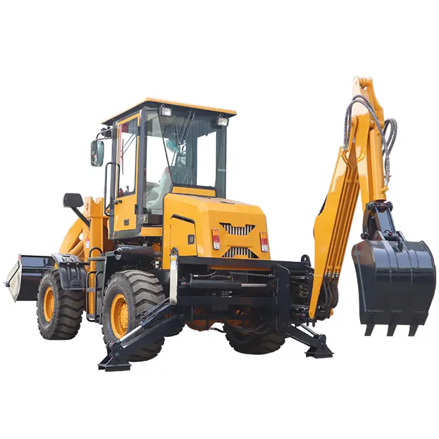 Pemuat Backhoe Mini Roda 4X4 Harga Paling Kompetitif