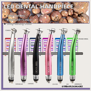 Dental High-Speed Handpiece LED Push Button Standard Head 2/4 Holes Three Water <b>Spray</b> Air Oral Therapy Equipment Steel Turbine - Product Image 3