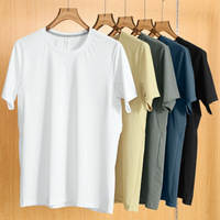 T-shirt à manches courtes pour homme en spandex/polyester d'été, séchage rapide, respirant, compressé, anti-boulochage, vêtements de sport pour la salle de sport