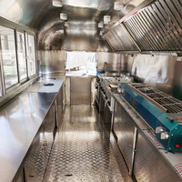 Magnifique Chariot Mobile Électrique Remorquable en Acier Inoxydable de Haute Qualité pour Burgers et Hot-dogs, Remorque Alimentaire Entièrement Équipée avec Cuisine