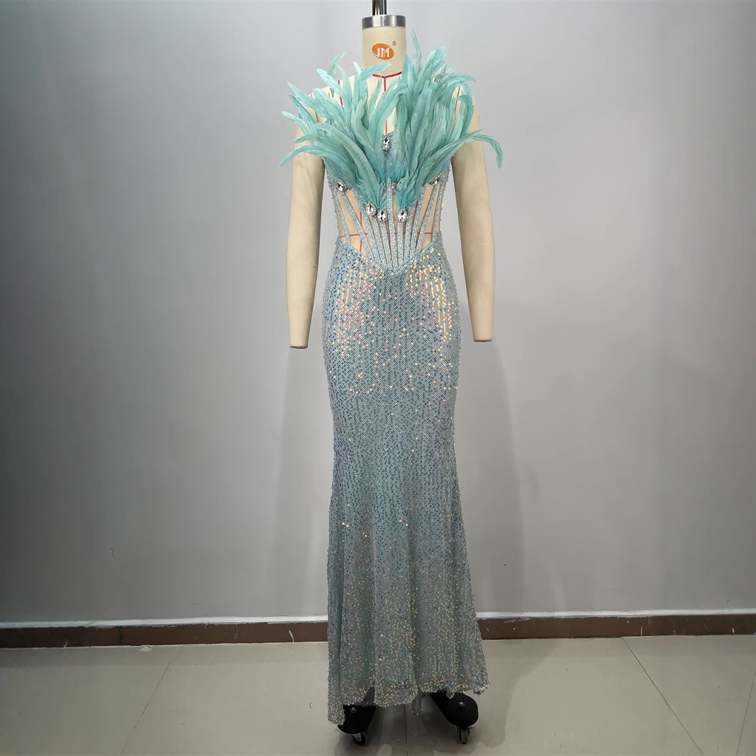 one shoulder white evening dress Lyla Formal One-Shoulder Sequin Dress