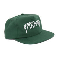 Chapeau non structuré vert à 5 panneaux Voile perlée Logo brodé en coton Chapeaux de surf en plein air pour hommes et femmes