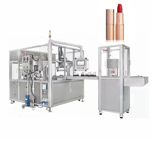 Full Automatic Rotary Silicone Mold Lipstick Filling,freezing,releasing and Rotating Production Line-lipstick Mixing Machine PLC