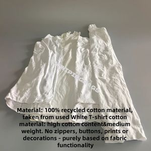 أكياس قماش بيضاء للتنظيف الصناعي 100% قطن، وزن 25 كجم، قصاصات قماش بيضاء للرسامين، مناسبة لقص القمصان - Product Image 4