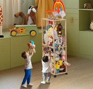 Organisateur <span class=keywords><strong>de</strong></span> stockage <span class=keywords><strong>de</strong></span> zoo en peluche en bois avec <span class=keywords><strong>panier</strong></span> <span class=keywords><strong>de</strong></span> <span class=keywords><strong>basket</strong></span> | Cage <span class=keywords><strong>de</strong></span> stockage <span class=keywords><strong>de</strong></span> jouets pour chambre d'enfants - Product Image 4