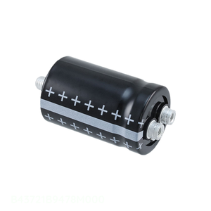 Condensador de Canal de Fabricante, Aluminio, 4700uF, 20%, 400V, Montaje en Chasis con Tornillo, B43721B9478M000 - Product Image 1