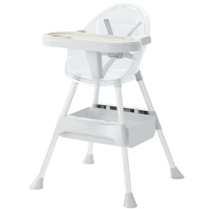 Silla Alta Multifuncional Transparente para Bebés, Silla de Alimentación Ajustable en Altura para Niños de 0 a 12 Meses - Product Image 5
