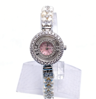Jam Tangan Wanita Bisnis Bergaya Elegan Berbahan Tembaga dengan Kuarsa dan Berlian untuk Wanita, Menerima Logo Kustom