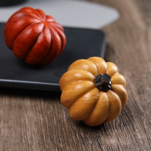 Halloween Decorative Faux <strong>Pumpkin</strong> Holiday Souvenir Simulation <strong>Pumpkin</strong> <strong>Wood</strong> <strong>Pumpkins</strong> for Halloween Thanksgiving Day Decoration - Product Image 2