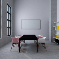 Petite table de réunion moderne mini table de réunion foteuil de bureau ergonomique bureau moderne bureau bureau noir