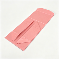 Boîte rigide pliable rose de luxe en gros, personnalisée avec impression, à rabat magnétique, pour emballage cosmétique, perruques et vêtements – Fabricant