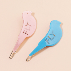 CSQWK0465 precio de venta directa de fábrica color personalizado colorido pájaro acetato flog garra clips niñas joyería para el cabello - Product Image 2