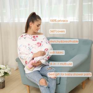 Cubiertas de Lactancia para Mamá, Pañuelo de Lactancia Multiusos, Cubierta para Asiento de Coche para Bebés, para Portabebés/Cochecito/Carrito de Compras - Product Image 4
