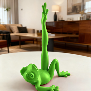 Portarotolo Carta Igienica a Forma di Rana Divertente, Autoadesivo Multifunzione, Colore Personalizzabile, Organizzatore per Bagno e Cucina con Occhi Espressivi - Product Image 3