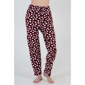 กางเกงนอนพิมพ์ลายหัวใจสำหรับผู้หญิงจากบอร์โดซ์ ผ้าทอเนื้อนุ่ม ใส่สบาย - Product Image 3
