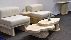 <span class=keywords><strong>Table</strong></span> <span class=keywords><strong>Basse</strong></span> de Salon Moderne Minimaliste Nordique pour Villa, <span class=keywords><strong>Table</strong></span> d'Appoint et <span class=keywords><strong>Banc</strong></span> en Travertin - Product Image 3