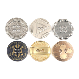 20 Năm Bán Buôn Biểu Tượng Tùy Chỉnh Lỗ Nút Kim Loại Kẽm Hợp Kim Chân May Nút Cho T-Shirt Phù Hợp Với Blazer Quần Áo - Product Image 1