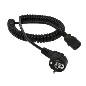 1, 0 mm2/1, 5 mm2 HUAN CHAIN TPU/PVC CE-Zulassung Spiral kabel Spiral kabel Europäisches Netz kabel