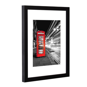 Phong cách đơn giản màu đen và trắng gỗ tự nhiên khung ảnh treo tường A4 A3 5x7 6x8 8x10 11x14in nhựa khung ảnh - Product Image 2