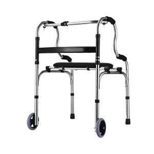 Déambulateur à roulettes avec siège pour personnes âgées, pour le soutien à la mobilité et l'assistance à la réadaptation - Product Image 1
