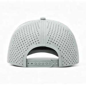 Casquette de baseball personnalisable à 5 panneaux avec broderie exquise, maille découpée au laser, unisexe, réglable, à fermeture snapback - Product Image 5
